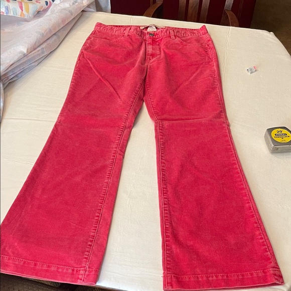 Women's Red corduroy Jeans, gap, long and lean 12R, super soft and flattering - Picture 1 of 7